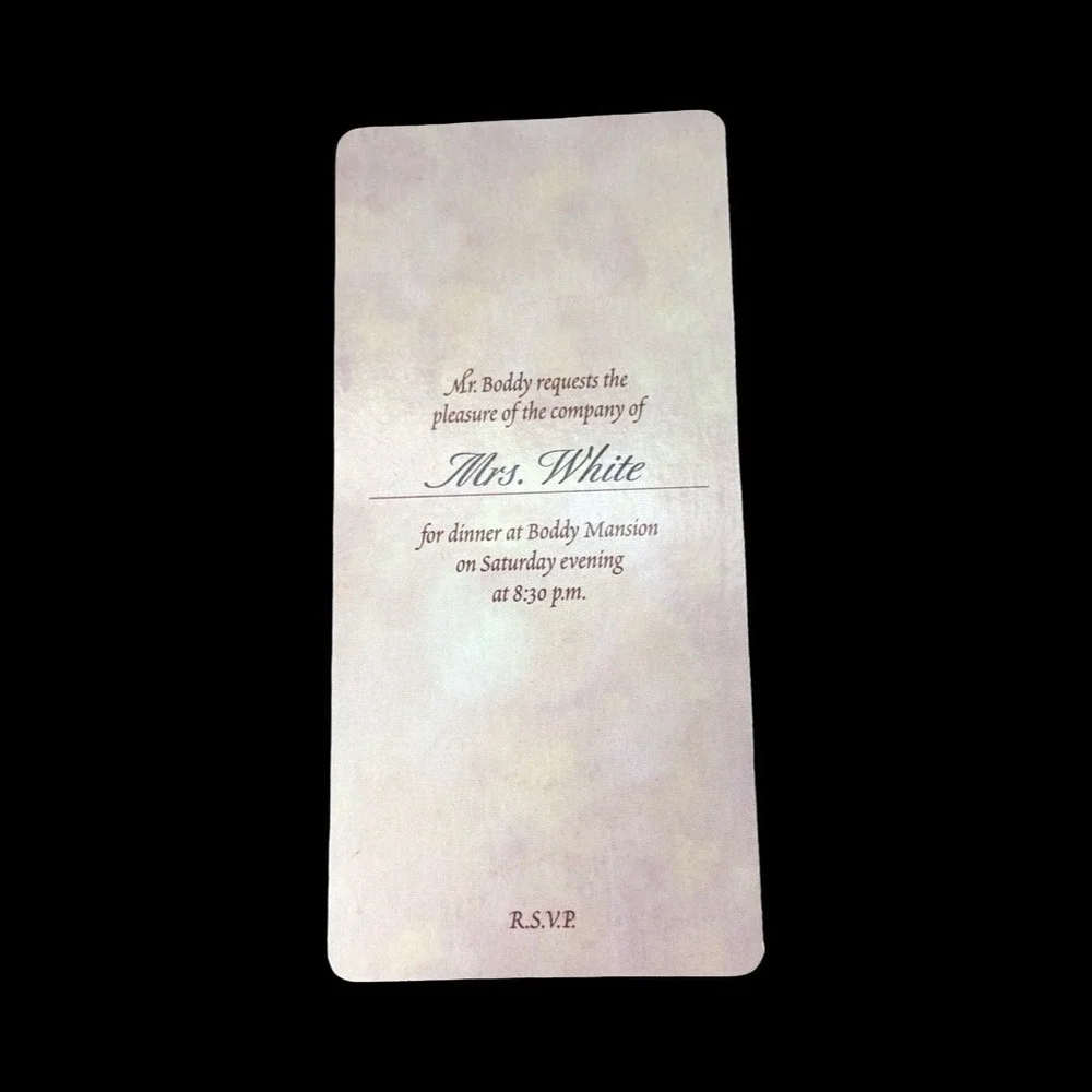 Clue 50th Anniversary RSVP Invitation Replacement Pieces Parts 1998 Lot Of 6